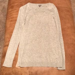 Great sweater with sheer ruffled back